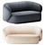 Sleek Swell Sofa by Grado 3D model small image 1