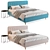 Dins 160 Divan Bed with Side Table 3D model small image 3