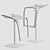 Elegant Leaf 2081 Bar Stool 3D model small image 4