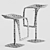 Elegant Leaf 2081 Bar Stool 3D model small image 5