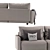 Gimmarp 3-Seater Sofa: Comfort in Rudorna Brown 3D model small image 3