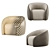 Elegant BALOO Armchair for 3D Software 3D model small image 4