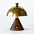 Elegant Wooden Cone Table Lamp 3D model small image 1