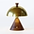 Elegant Wooden Cone Table Lamp 3D model small image 2