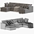 Modern Grey Sofa 09 3D model small image 2