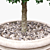 Square Boxwood Bush in White Pot | 565095 Polygons 3D model small image 2