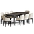 Elegant Dining Set 96: Versatile, Stylish & Modern 3D model small image 3