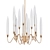 Modern Candle-Shaped Chandelier 3D model small image 1