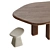 Rustic Elegance: ROUGH Dining Table 3D model small image 2