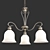 Elegance Illuminated Pendant Chandelier 3D model small image 1