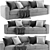 Asolo Flexform: Stylish and Spacious Sofa 3D model small image 1