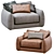 Elegant James Armchair: Modern, Stylish 3D model small image 1