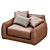 Elegant James Armchair: Modern, Stylish 3D model small image 3