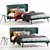 Contemporary Bolzan Corolle Bed 3D model small image 6