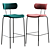 Majestic Muse Bar Stool 3D model small image 1