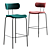 Majestic Muse Bar Stool 3D model small image 2