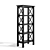 Sleek Black Pine Bookcase 3D model small image 3