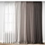 Elegant Poly Curtain Set 3D model small image 1