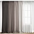 Elegant Poly Curtain Set 3D model small image 5