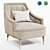 Elegant Cordoba Armchair for Luxurious Comfort 3D model small image 1