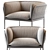 Modern Trace Armchair: Sleek Design for Ultimate Comfort 3D model small image 1