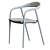 Elegant Artisan Neva Chair 3D model small image 5
