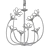 Floral Brass Chandelier: Dominica 3D model small image 2