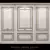 Classic Boiserie Wall Molding 3D model small image 2