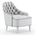 Elegant Berto Armchair: Luxurious Comfort 3D model small image 5