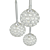 Micaela 3 Crystal Pendant Light 3D model small image 2