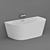 ABBER AB9216 Wall-mounted Bath 3D model small image 2