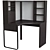 Modern Corner Desk with Storage - Micke 3D model small image 1