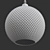 Elegant Gray Pendant 3D model small image 2