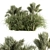 Pampas Oasis - 21 Bush Set 3D model small image 1