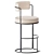 Elegant and Stylish Bar Stool 3D model small image 1