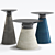 Baobab Ceramic Side Table: Modern Round Design 3D model small image 1