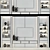 Modern TV Wall Set 0178 3D model small image 2