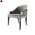 Sophisticated Wolfe Dining Chair 3D model small image 3