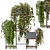  Rusty Concrete Pot Indoor Plants - Set 67 3D model small image 1