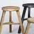 Wooden Accent Stool: Versatile and Stylish 3D model small image 2