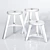 Wooden Accent Stool: Versatile and Stylish 3D model small image 5