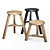 Wooden Accent Stool: Versatile and Stylish 3D model small image 6