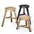 Wooden Accent Stool: Versatile and Stylish 3D model small image 8