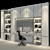 Sleek Steel Cabinet: Modern, Functional 3D model small image 3