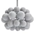 Vintage Opaline Glass Chandelier 3D model small image 2