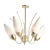 Amee 5-Light Brass Chandelier 3D model small image 1