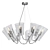 Elegant Dulcet 8-Light Chandelier 3D model small image 1