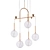 Luminous Elegance: Dewdrops Pendant 3D model small image 1