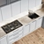 Modern Kitchen Setup - Gas Hob, Sink, Oven & Hood 3D model small image 3