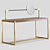 Sleek Aluminium Dressing Table 3D model small image 1